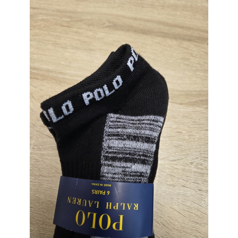 Polo Ralph Lauren Women's Ankle Socks 6 pack Multi Designs size 9-11 new - Picture 4 of 9